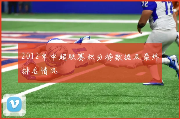 2012年中超联赛积分榜数据及最终排名情况